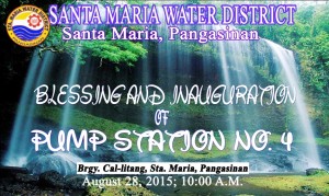 BLESSING AND INAUGURATION OF PUMP STATION NO. 4 BRY. CAL-LITANG, STA. MARIA, PANGASINAN AUGUST 28, 2015