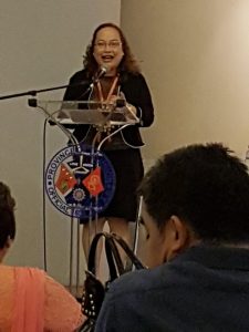 Sec. Paulyn Jean B. Rosell-Ubial Secretary, Department of Health Guest of Honor and Speaker Inducting Officer. Addressing the Forum/Dialog Induction of Officers of AREX R-1